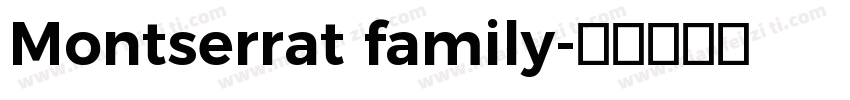 Montserrat family字体转换